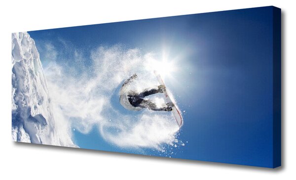 Obraz Canvas Snowboard šport sneh zima 125x50 cm