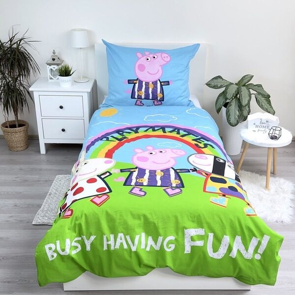Jerry Fabrics Svietiace obliečky Prasiatko Peppa Pig - 140 x 200 cm / 70 x 90 cm