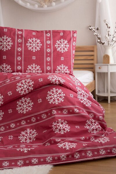 Jerry Fabrics Obliečky s vločkami - 140 x 200 cm / 70 x 90 cm