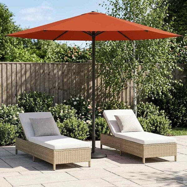 Maison Exclusive – Slnečník do záhrady, obdĺžnikový, 2,3 x 2,3 m, polyester, farba terakota