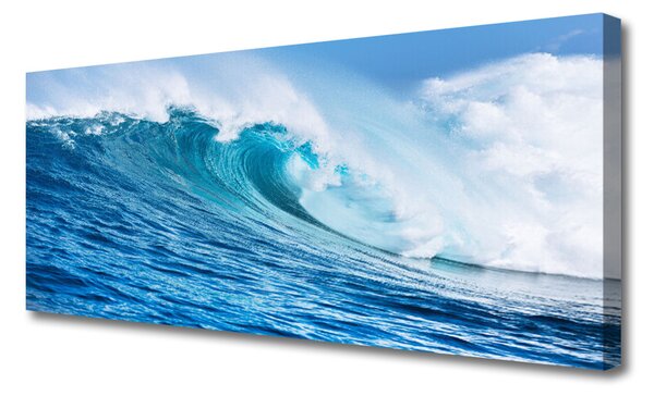 Obraz Canvas Vlny more nebo mraky 125x50 cm