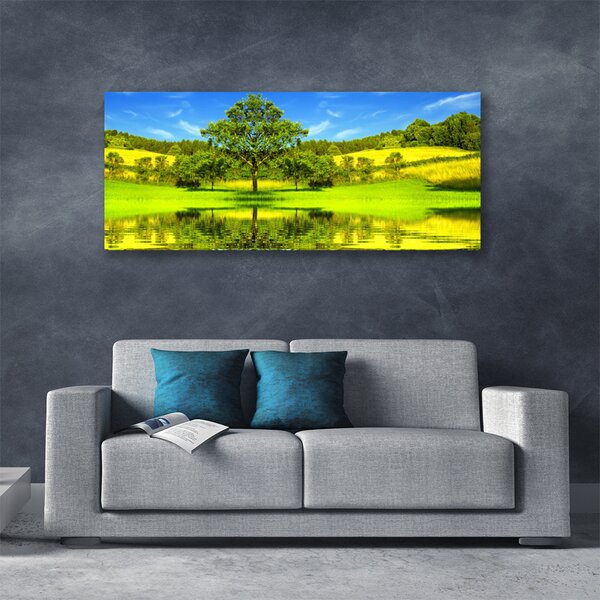 Obraz Canvas Lúka strom príroda 125x50 cm