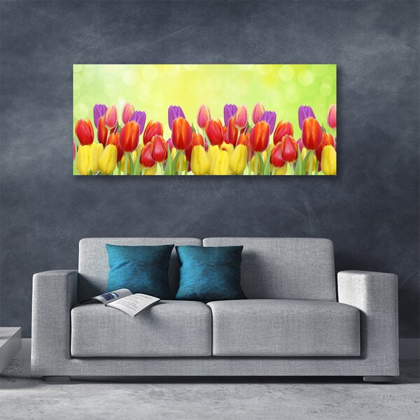 Obraz Canvas Tulipány kvety rastlina 125x50 cm