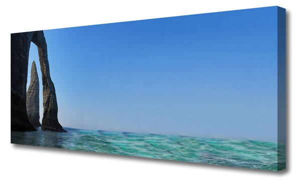 Obraz Canvas Skala more príroda 125x50 cm