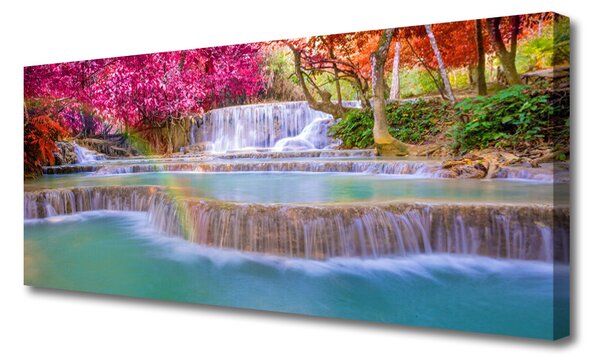 Obraz na plátne Vodopád príroda 125x50 cm