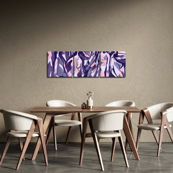 Obraz - Abstraktné ženy (s hodinami) (90x30 cm)