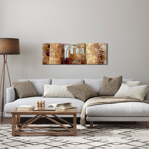 Obraz - Érechthéion, Atény, Grécko (s hodinami) (90x30 cm)