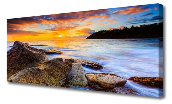 Obraz na plátne Kamene more príroda 125x50 cm