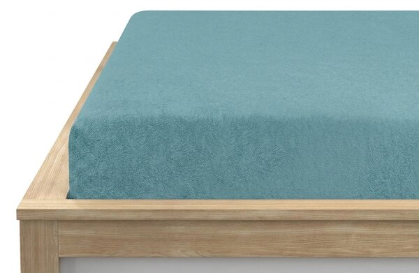 Froté plachta MOLTON modrozelená 90 x 200 cm