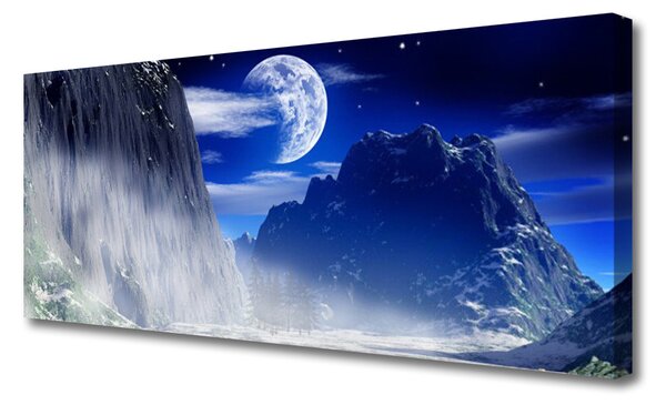 Obraz na plátne Hory noc príroda 125x50 cm