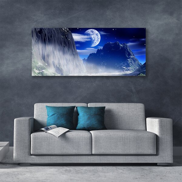 Obraz na plátne Hory noc príroda 125x50 cm