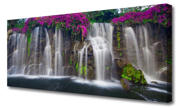 Obraz na plátne Vodopád príroda 125x50 cm