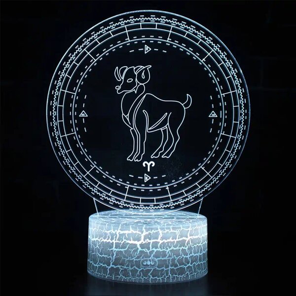 3Dmix 3D-MTV108 - Motív pre 3D LED nočnú lampu - znamenie zverokruku Baran