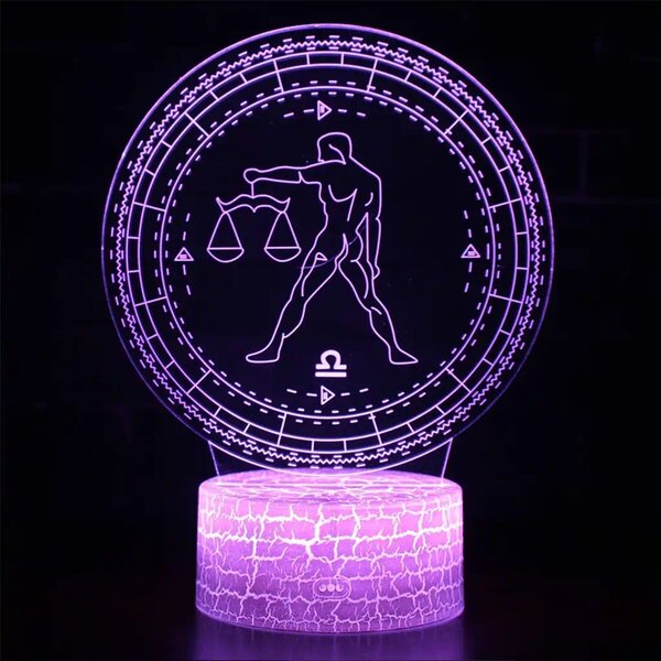 3Dmix 3D-MTV118 - Motív pre 3D LED nočnú lampu - znamenie zverokruku Váhy