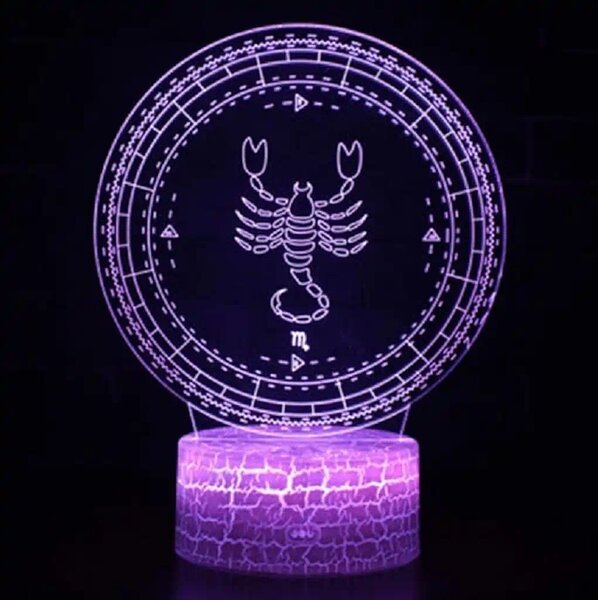 3Dmix 3D-MTV116 - Motív pre 3D LED nočnú lampu - znamenie zverokruku Škorpión