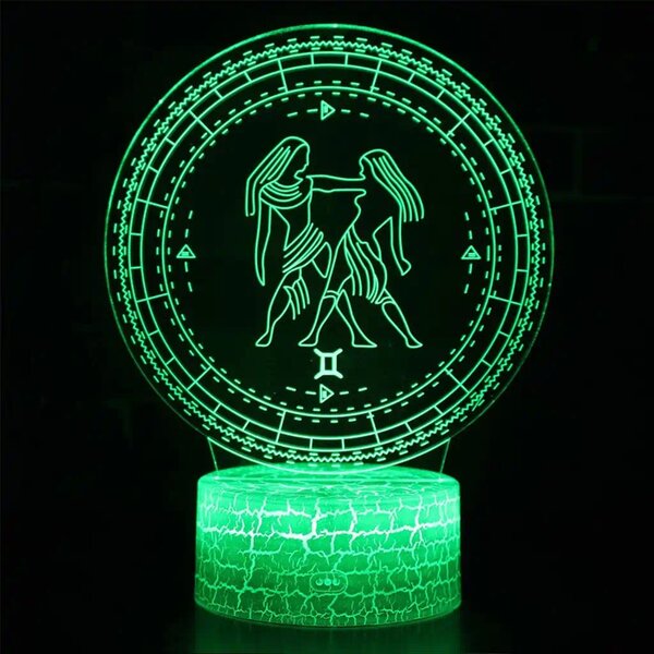 3Dmix 3D-MTV109 - Motív pre 3D LED nočnú lampu - znamenie zverokruku Blíženci
