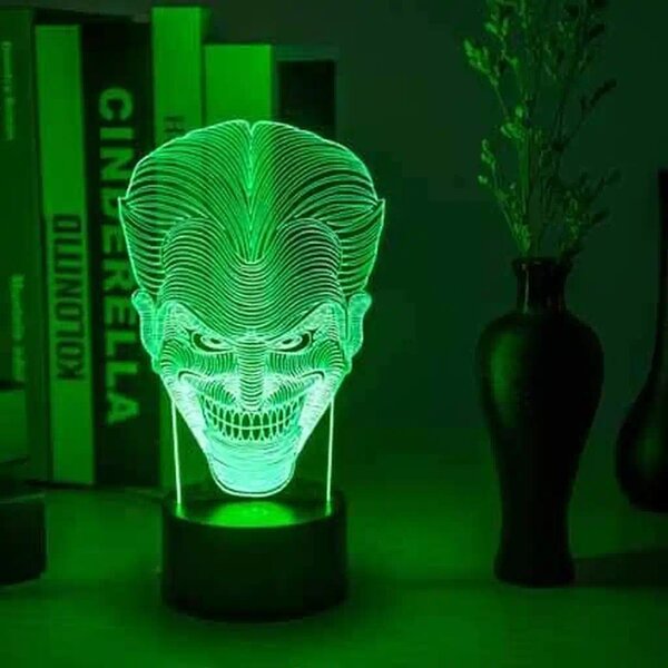 3Dmix 3DL-BTB059 – 3D LED nočná lampa - Joker (Bluetooth reproduktor - farba biela)