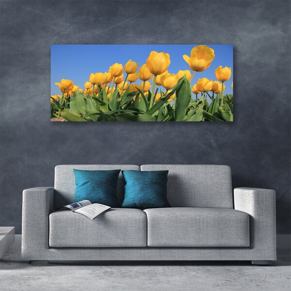 Obraz Canvas Tulipány kvety rastlina 125x50 cm