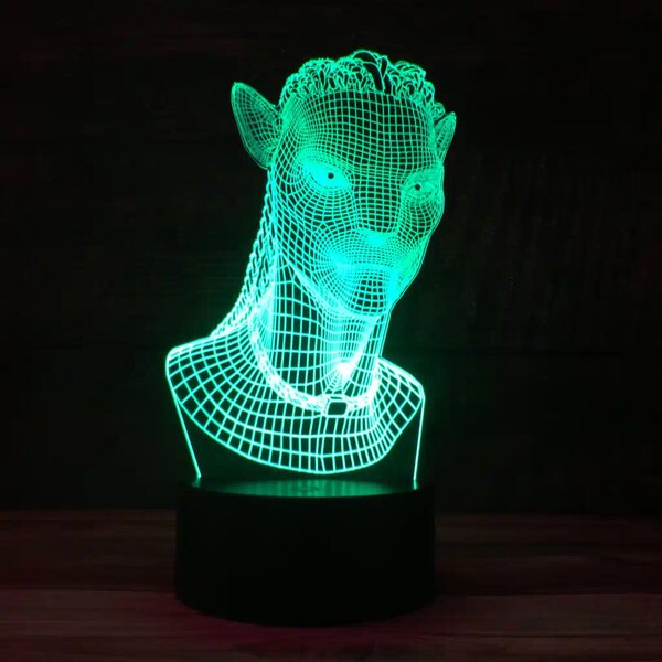3Dmix 3DL-CLK052 – 3D LED nočná lampa - Avatar (Hodiny s budíkom)