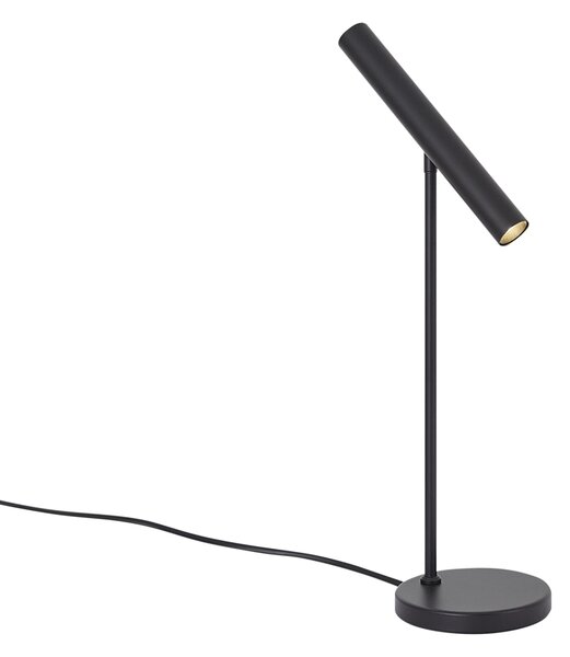 Moderná stolná lampa čierna vrátane LED s dotykovým stmievačom - Neva