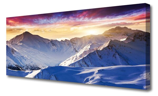 Obraz Canvas Hory sneh príroda 125x50 cm