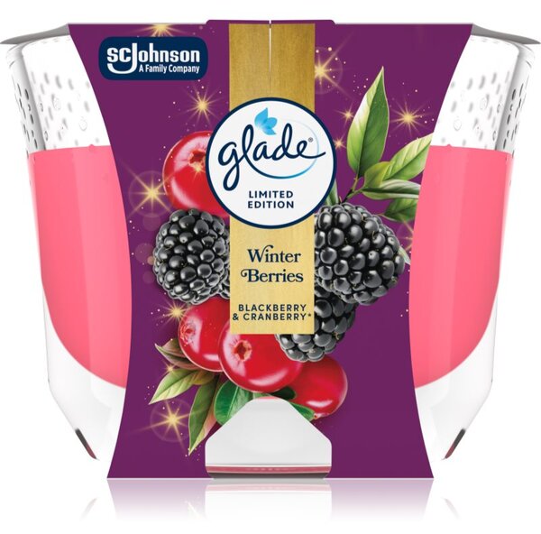 GLADE Winter Berries vonná sviečka 204 g