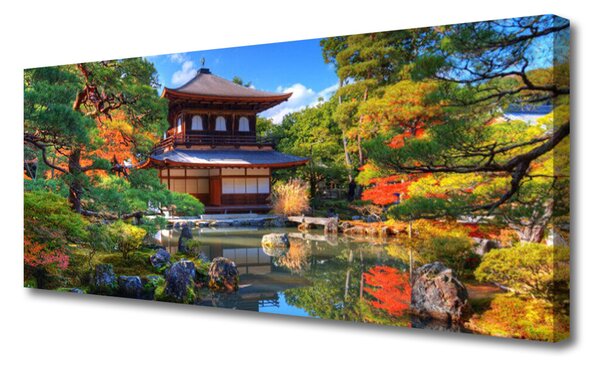 Obraz Canvas Záhrada japonsko krajina 125x50 cm
