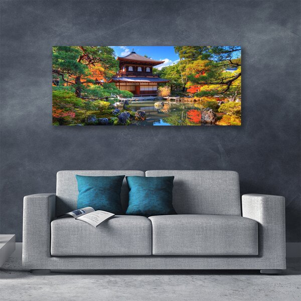 Obraz Canvas Záhrada japonsko krajina 125x50 cm