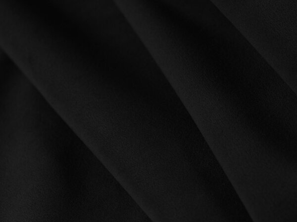 MUZZA Dvojlôžková posteľ Neali Bez úložného priestoru 140 x 200 cm Zamat Čierna