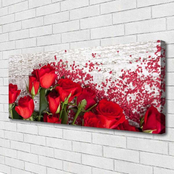 Obraz Canvas Ruže kvety rastlina 125x50 cm