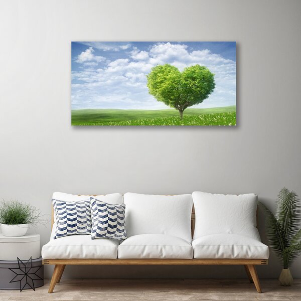 Obraz Canvas Strom srdce príroda 125x50 cm