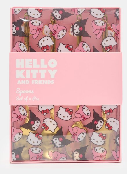 Sinsay - Sada lyžičiek s príveskami Hello Kitty - zlatá