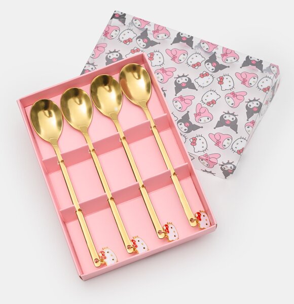 Sinsay - Sada lyžičiek s príveskami Hello Kitty - zlatá