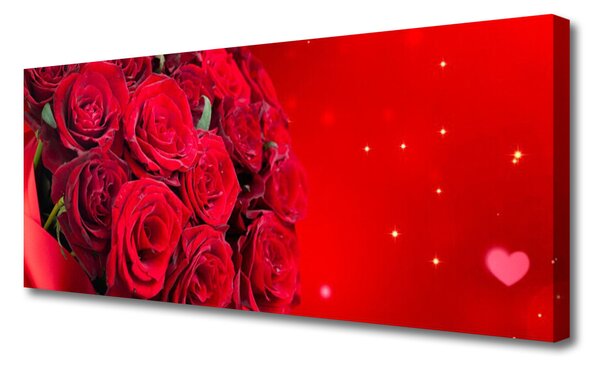 Obraz Canvas Ruže kvety rastlina 125x50 cm