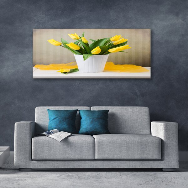 Obraz Canvas Tulipány kvety rastlina 125x50 cm
