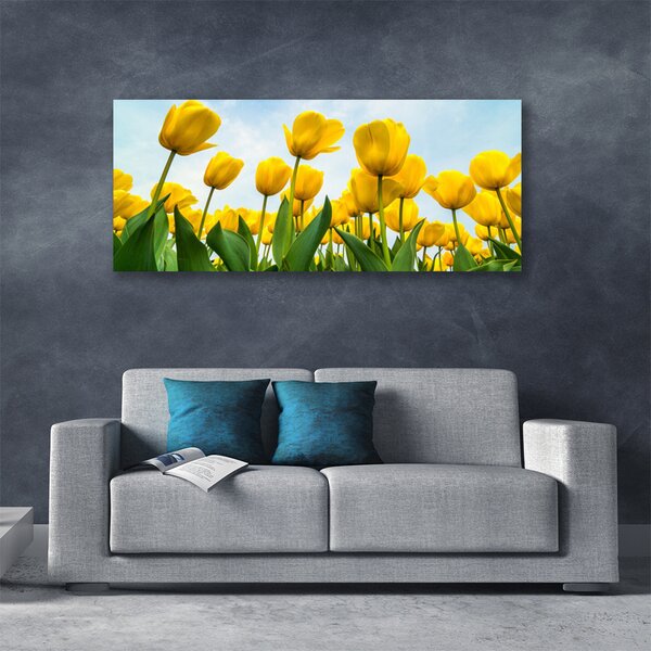 Obraz Canvas Tulipány kvety rastlina 125x50 cm