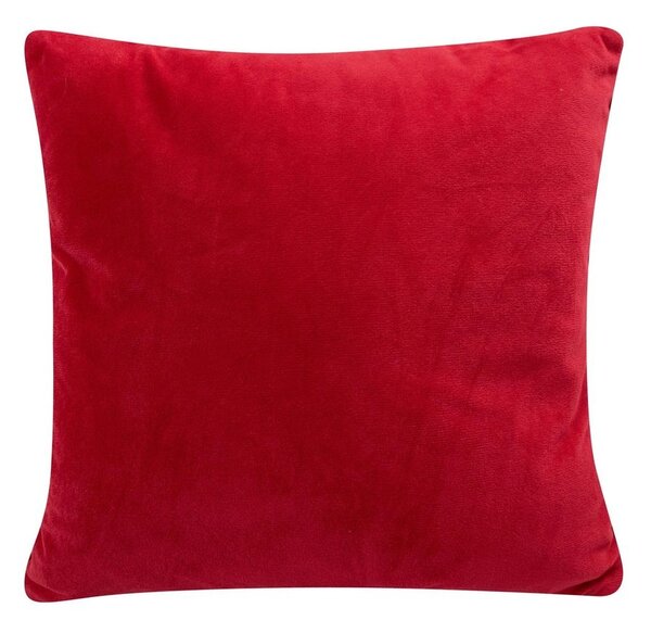 Červený vianočný dekoračný vankúš sob Rudolf - 40*40*7cm - Mars & More
