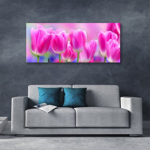 Obraz na plátne Tulipány 125x50 cm