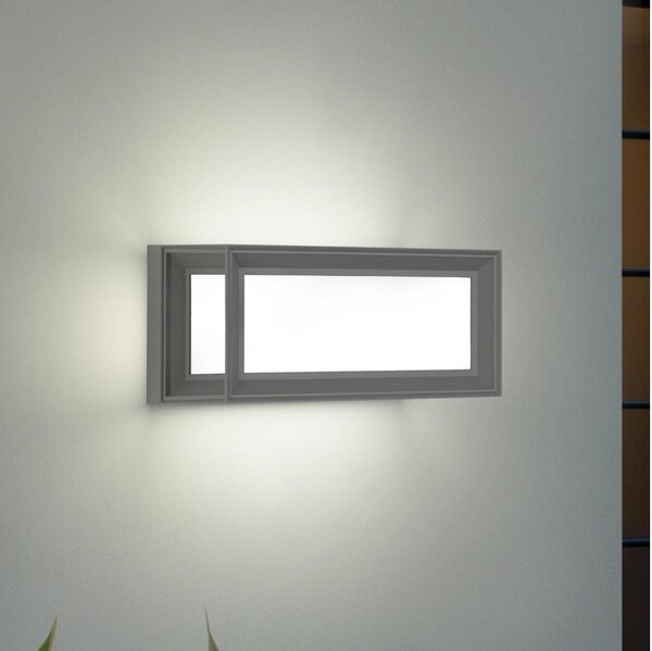 Brilagi - LED vonkajšie nástenné svietidlo PARKER LED/12W/230V sivá IP44