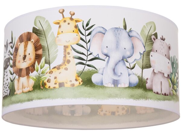 Detské stropné svietidlo KIDS ROOM 1xE27/60W/230V priemer 40 cm džungľa