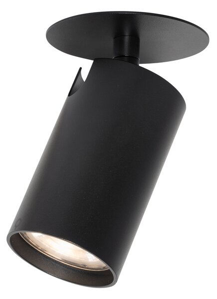 Moderné zapustené bodové svetlo čierne GU10 50 mm - Chels