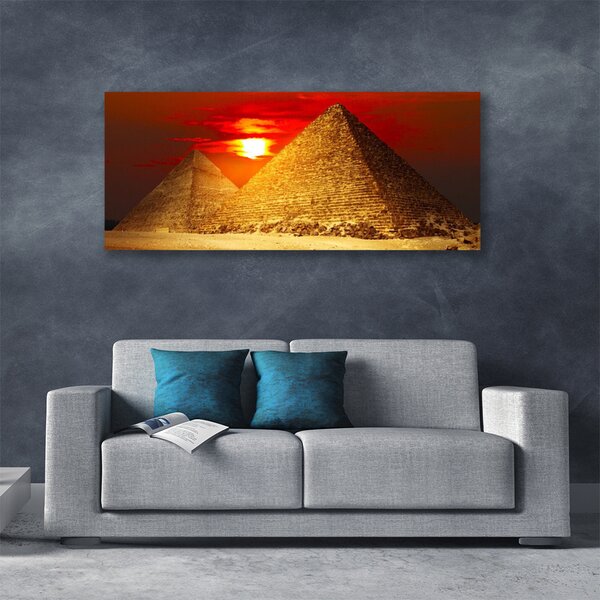 Obraz na plátne Pyramídy architektúra 125x50 cm