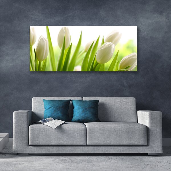 Obraz na plátne Tulipány kvety 125x50 cm