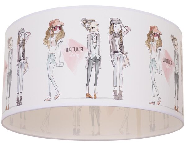 Detské stropné svietidlo GIRLS VIBES 1xE27/60W/230V pr. 40 cm pre dievčatá
