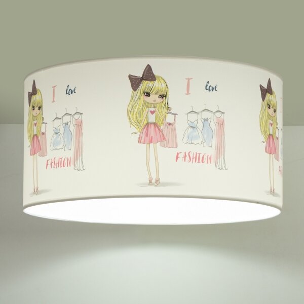 Detské stropné svietidlo GIRLS VIBES 1xE27/60W/230V priemer 40 cm Milujem módu