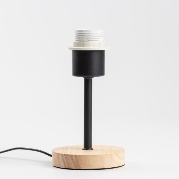 Brilagi - Stolová lampa NUBILA WOOD 1xE27/25W/230V dub/čierna/žltá