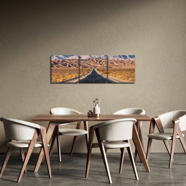 Obraz - Death Valley, Kalifornia, USA (s hodinami) (90x30 cm)