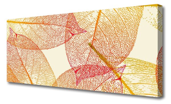 Obraz na plátne Listy umenie rastlina 125x50 cm