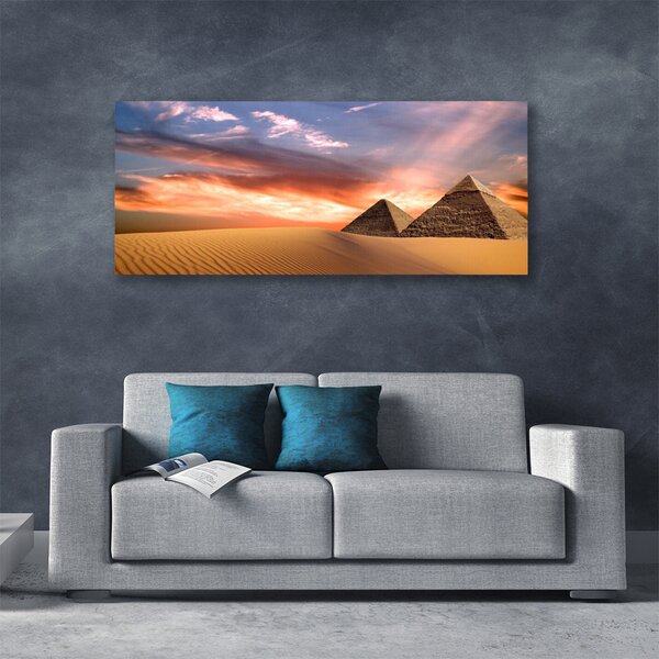Obraz na plátne Púšť pyramídy 125x50 cm