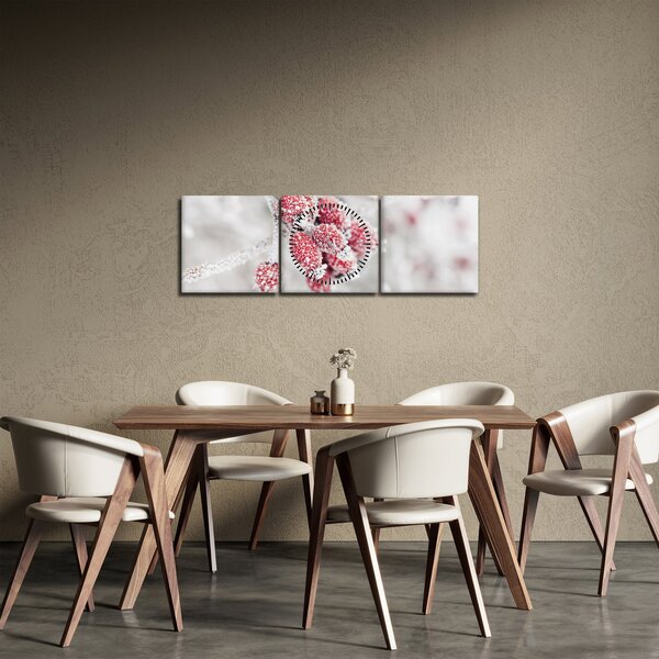 Obraz - Zamrznuté plody (s hodinami) (90x30 cm)